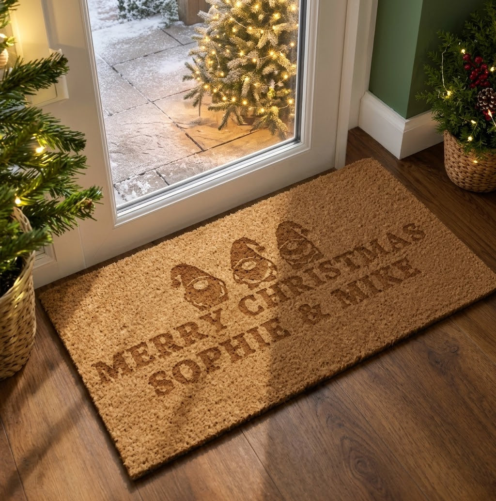 Personalised gonk rectangle indoor doormat
