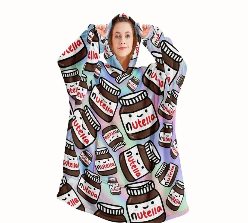 Ladies Nutella hoodie blanket