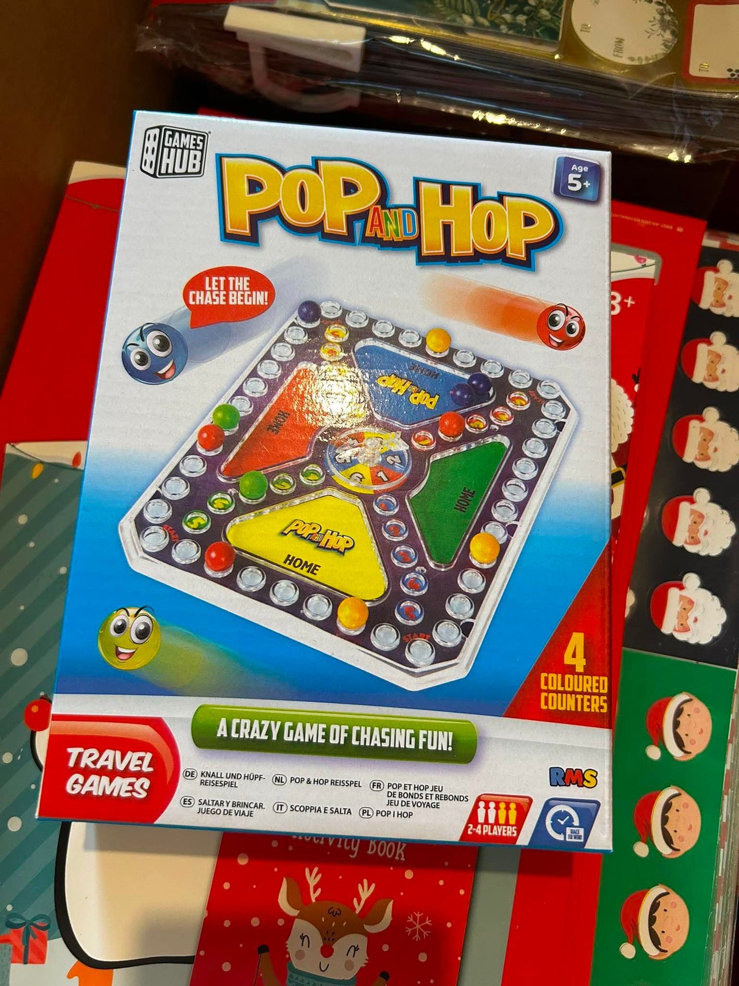 Pop and hop travel game