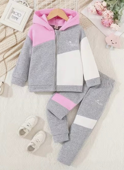 Girls 2Pc Hooded Tracksuit