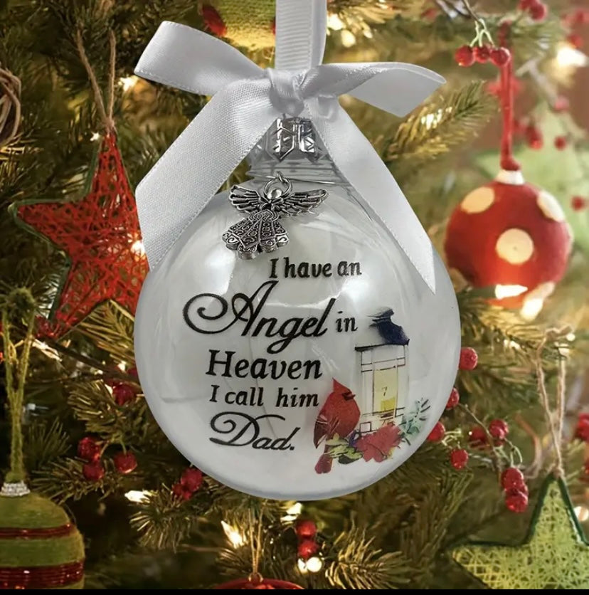 An angel in heaven bauble
