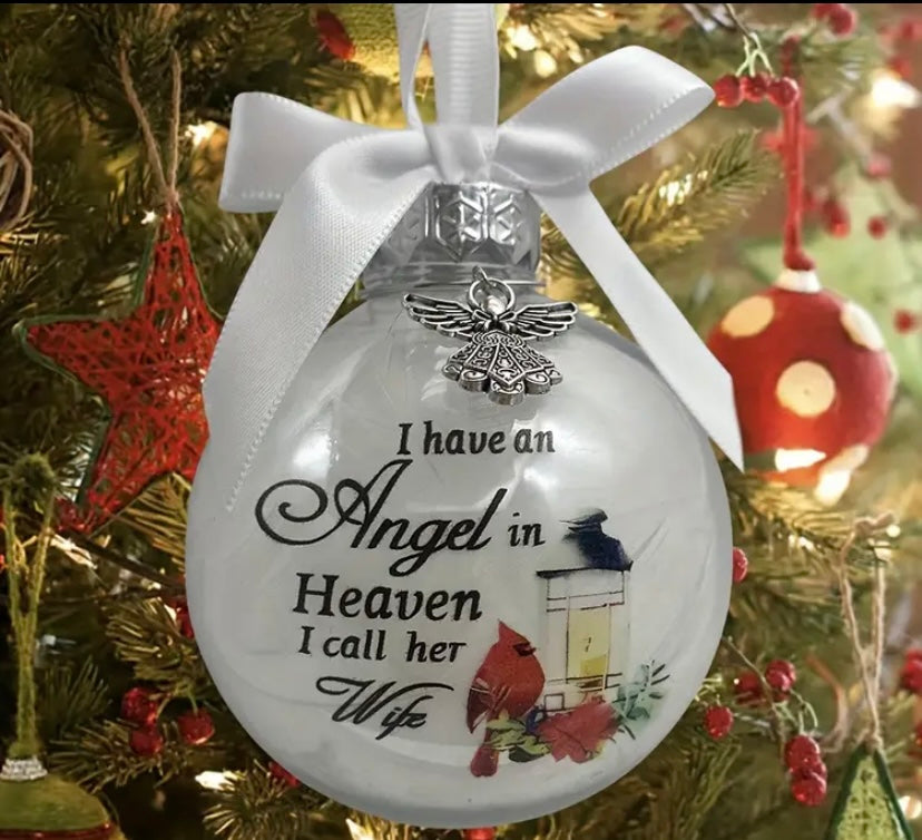 An angel in heaven bauble