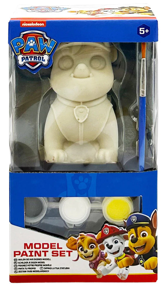 Paw Patrol Paint Your Own Model Figure Set with Brush & Paints