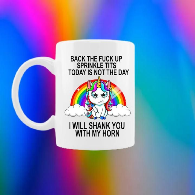 Back the fu*k up mug