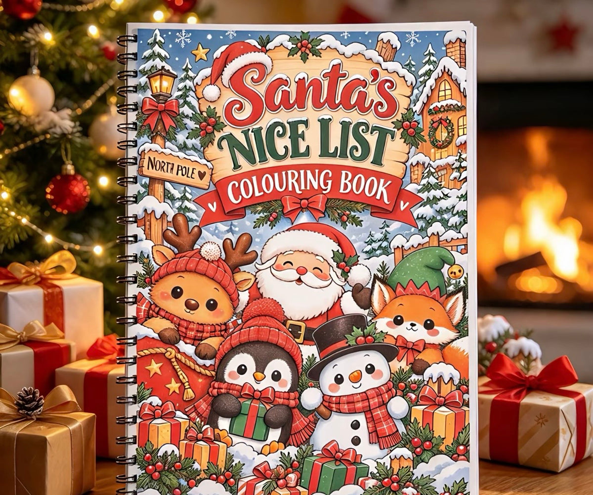 Santa’s Nice List Colouring Book