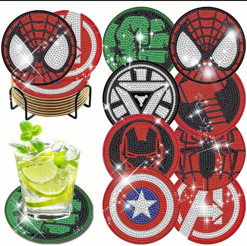 Avenger’s 8pc Dimond art coasters