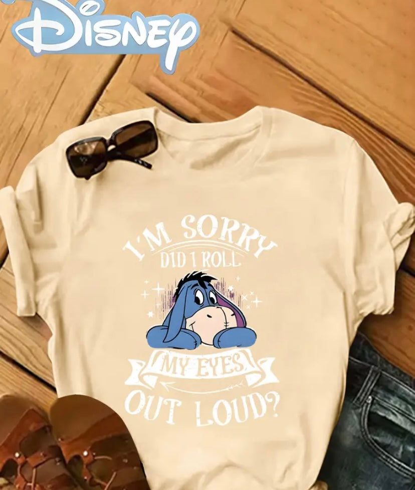 Eeyore ladies top did I just roll my eyes to loud