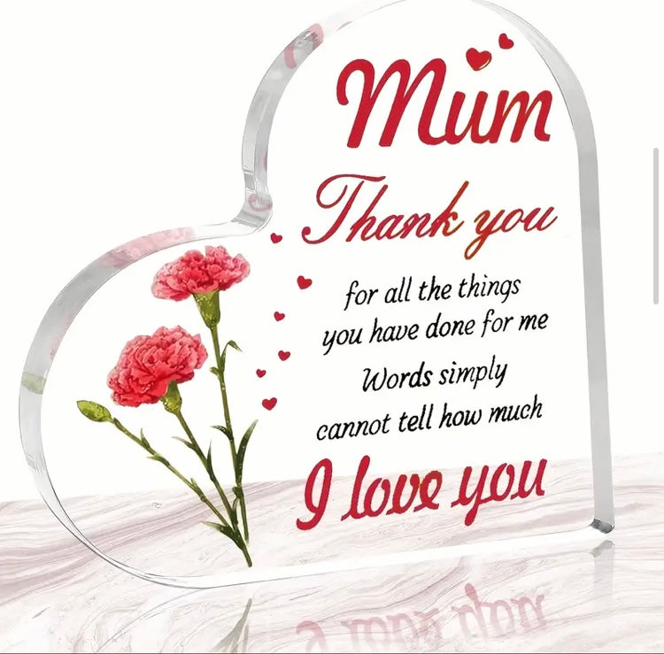 Mum plaque