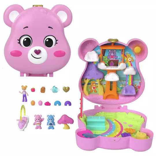 Polly Pocket x Care Bears Dolls & Playset with Toy Car