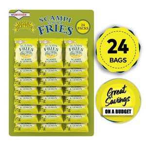 Smiths Fries Scampi and Lemon Snacks Savoury 24 x 27g