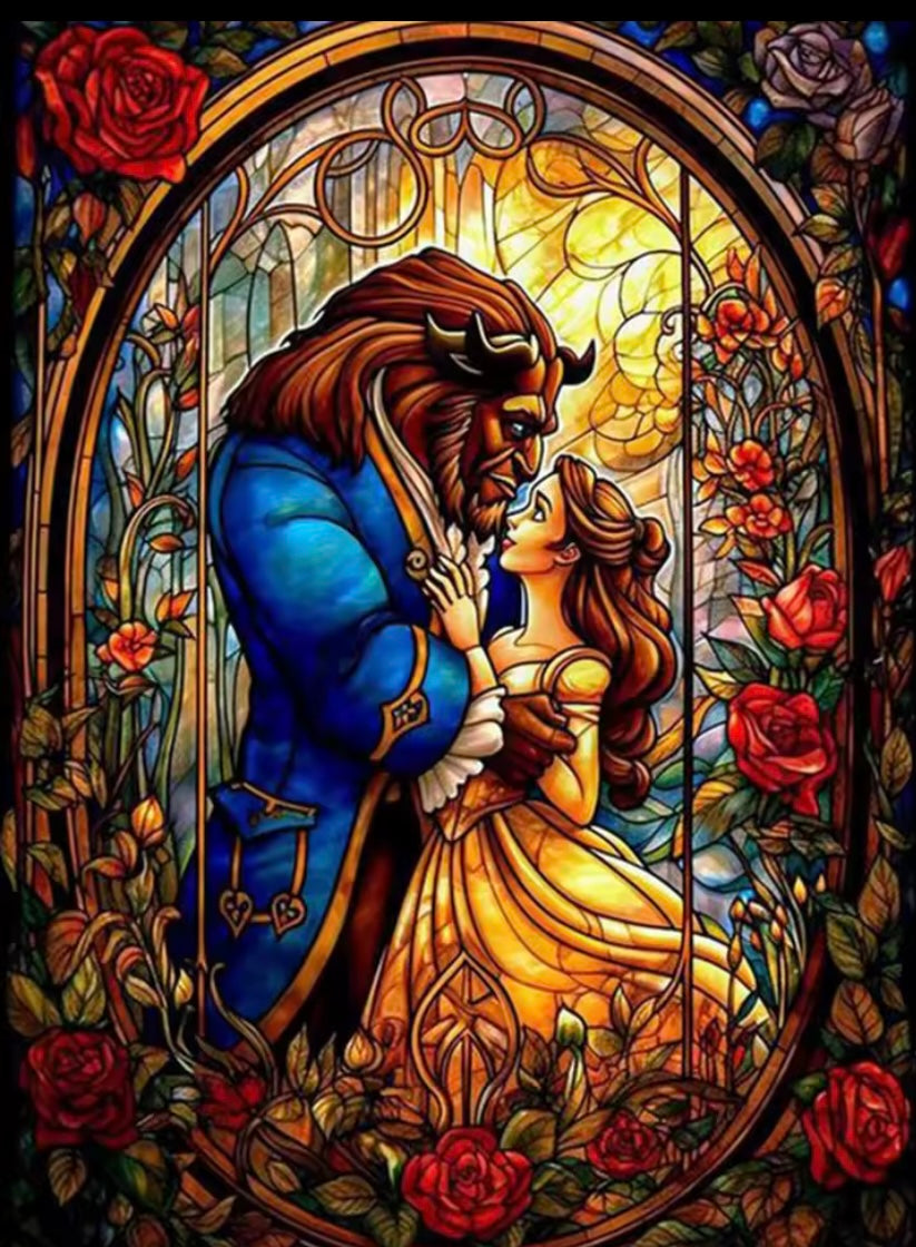 Beauty and the beast Dimond art