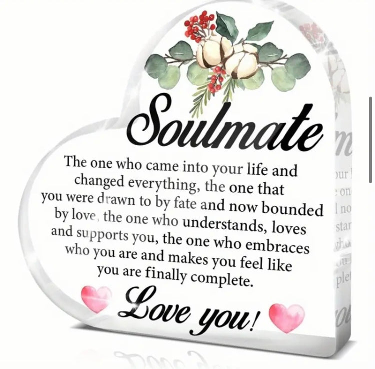 Soulmate plaque