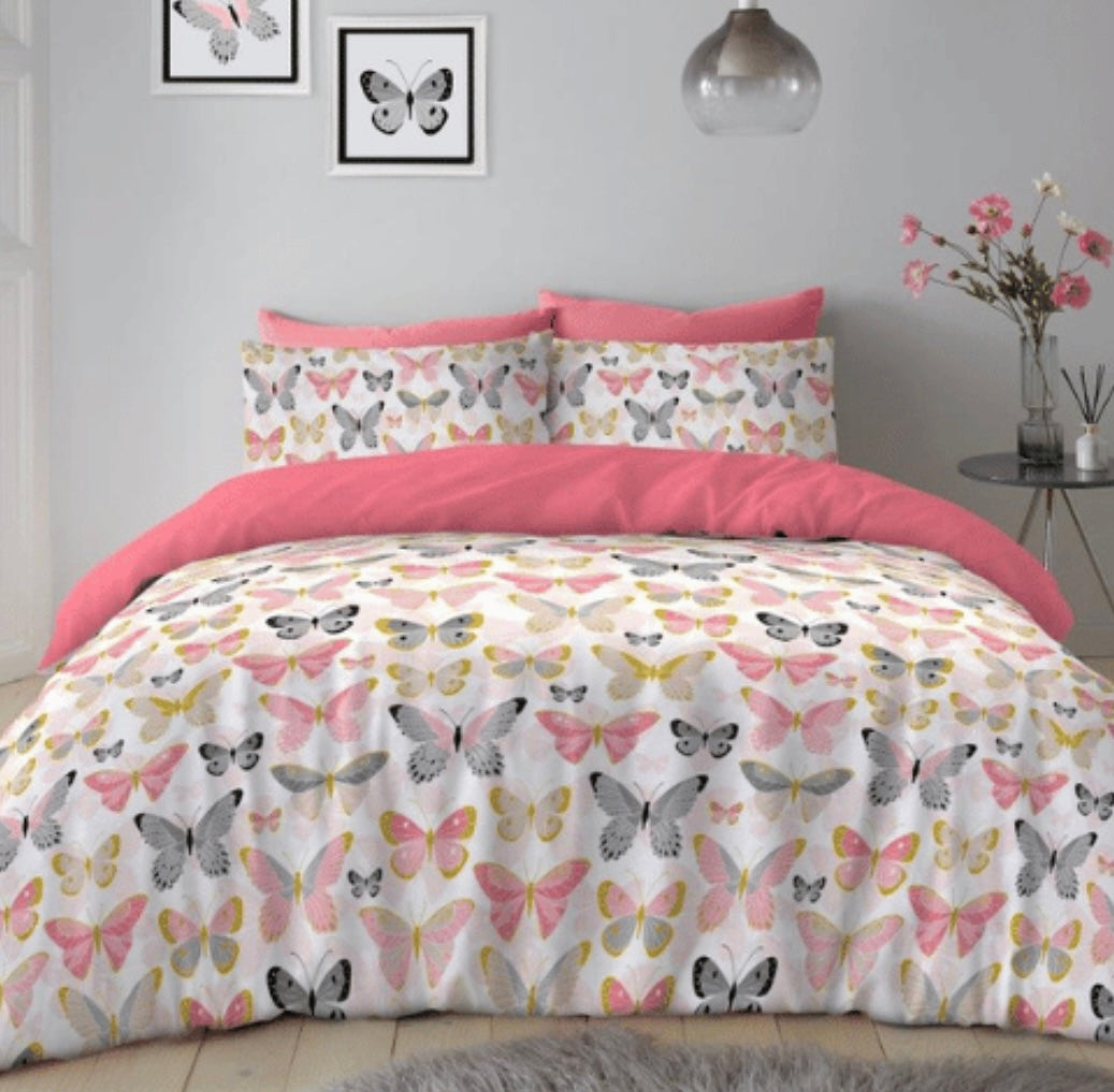 ULTRA SOFT DUVET SET BUTTERFLIES