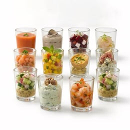 Set of 12 Mini Dessert & Shot Glasses
