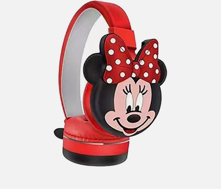Red Minnie Mouse wireless headphones