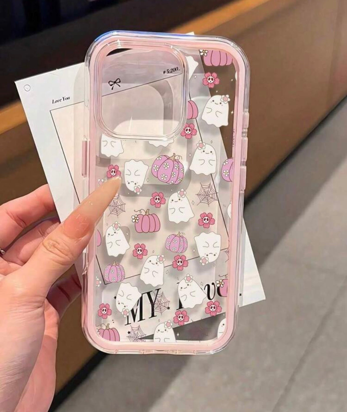 Pink Ghost IPhone Case