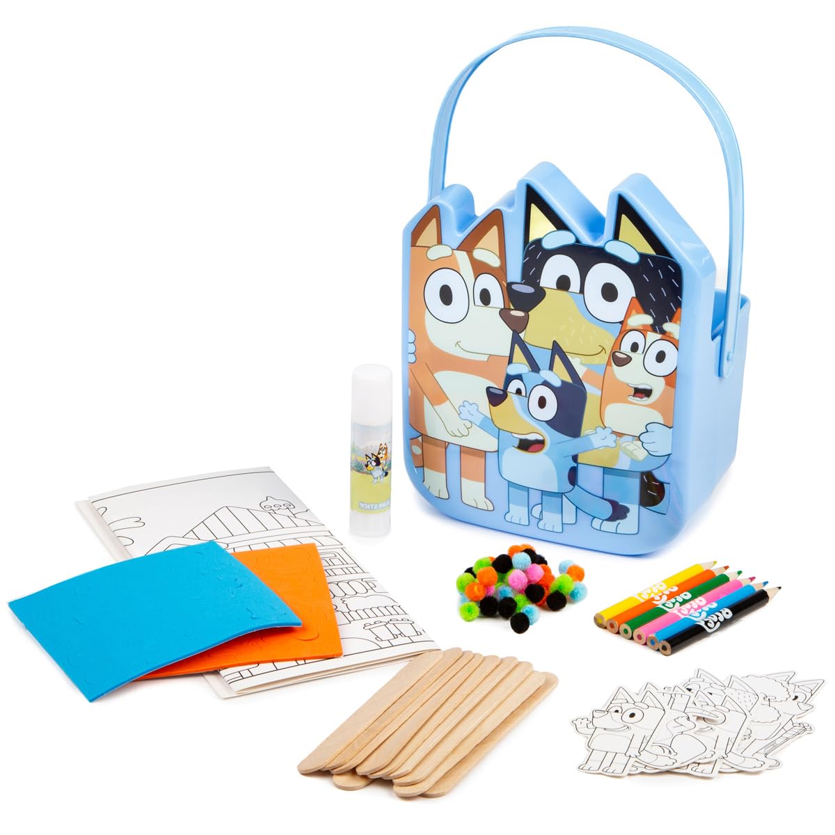 Bluey 28 Piece Craft Bucket Activity Set for Kids