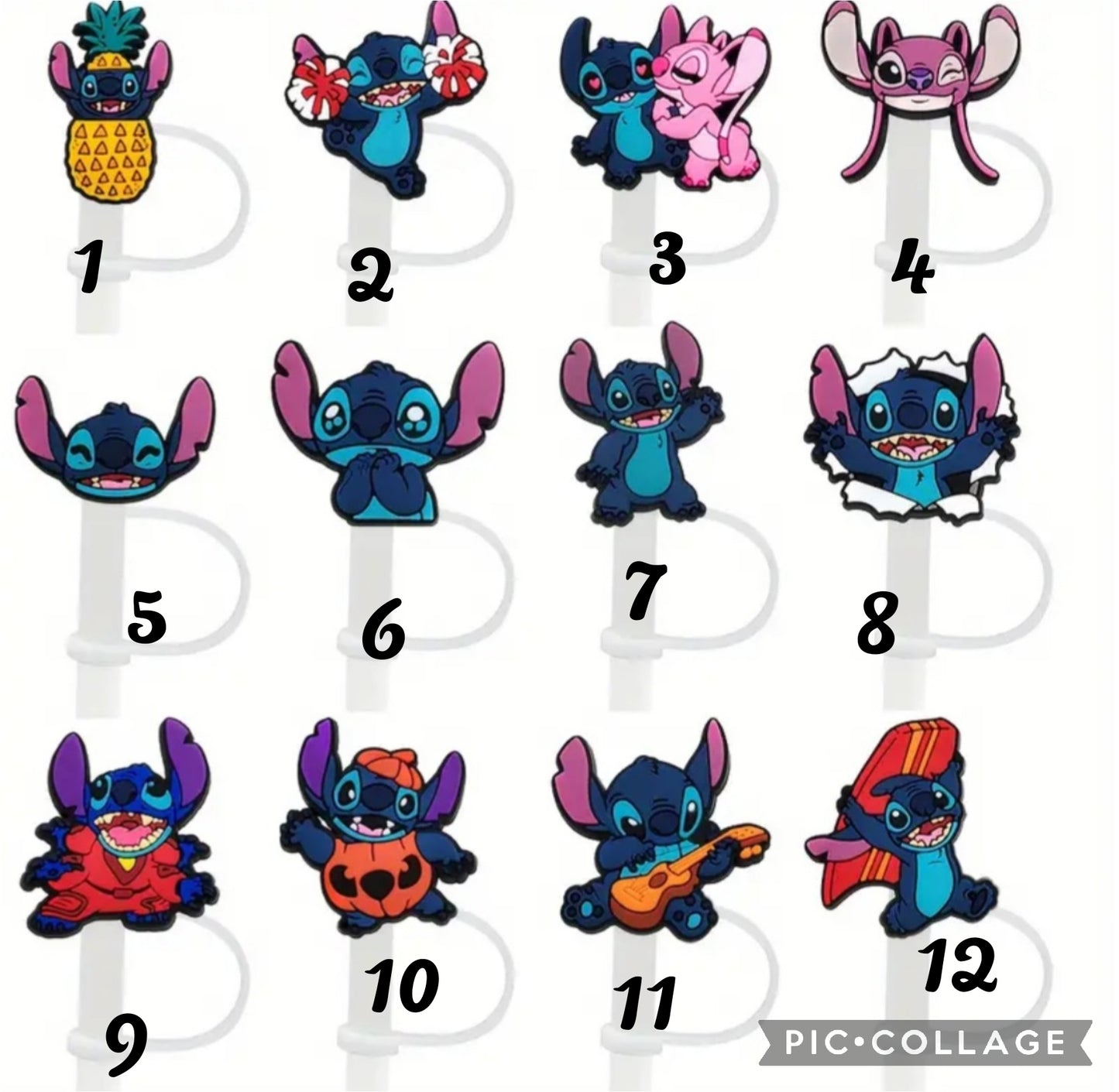 Stitch Straw Toppers