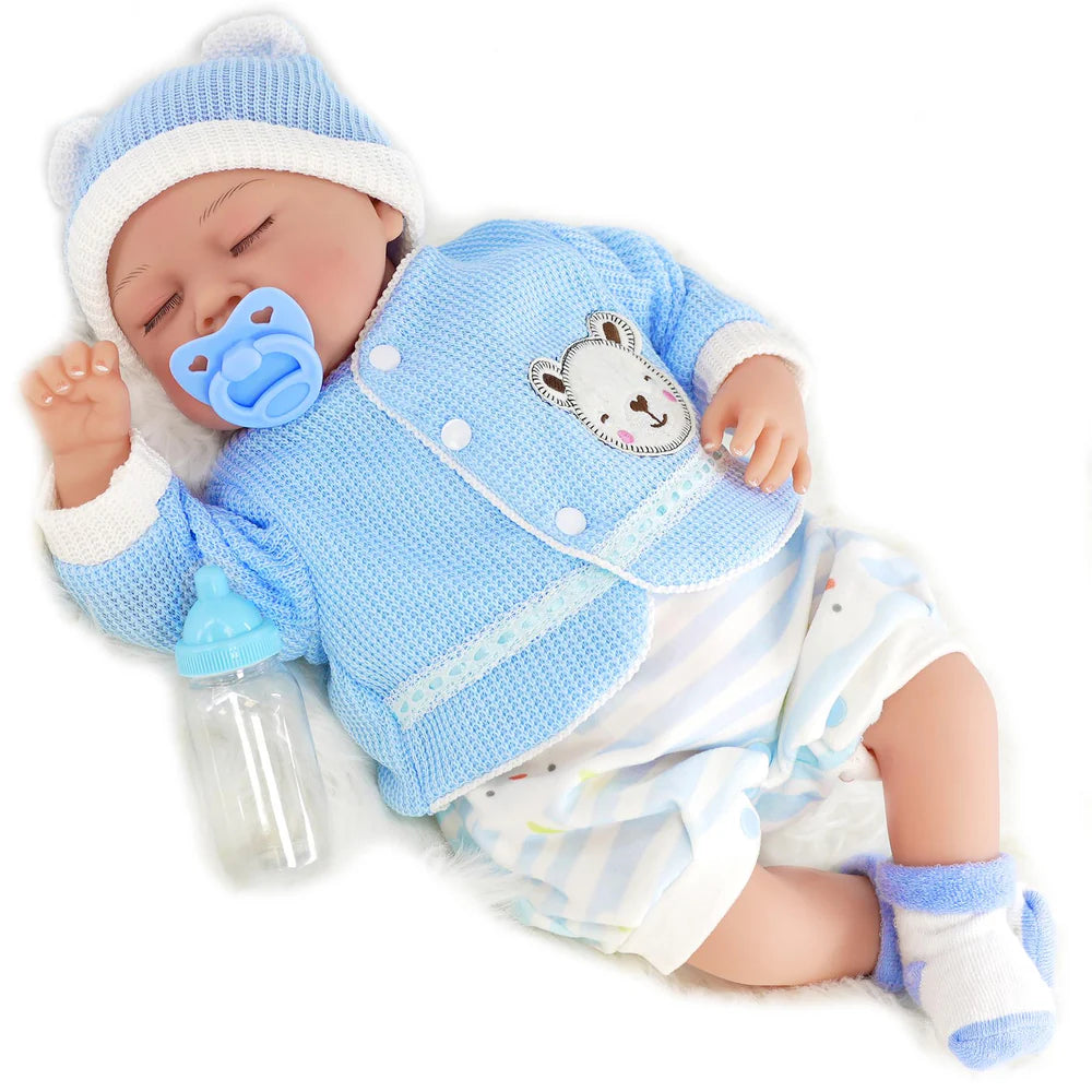 BiBi Doll Reborn Sleeping Boy "Periwinkle"