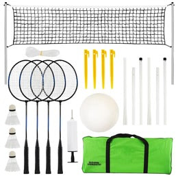 2-in-1 Complete Badminton and Volleyball Set