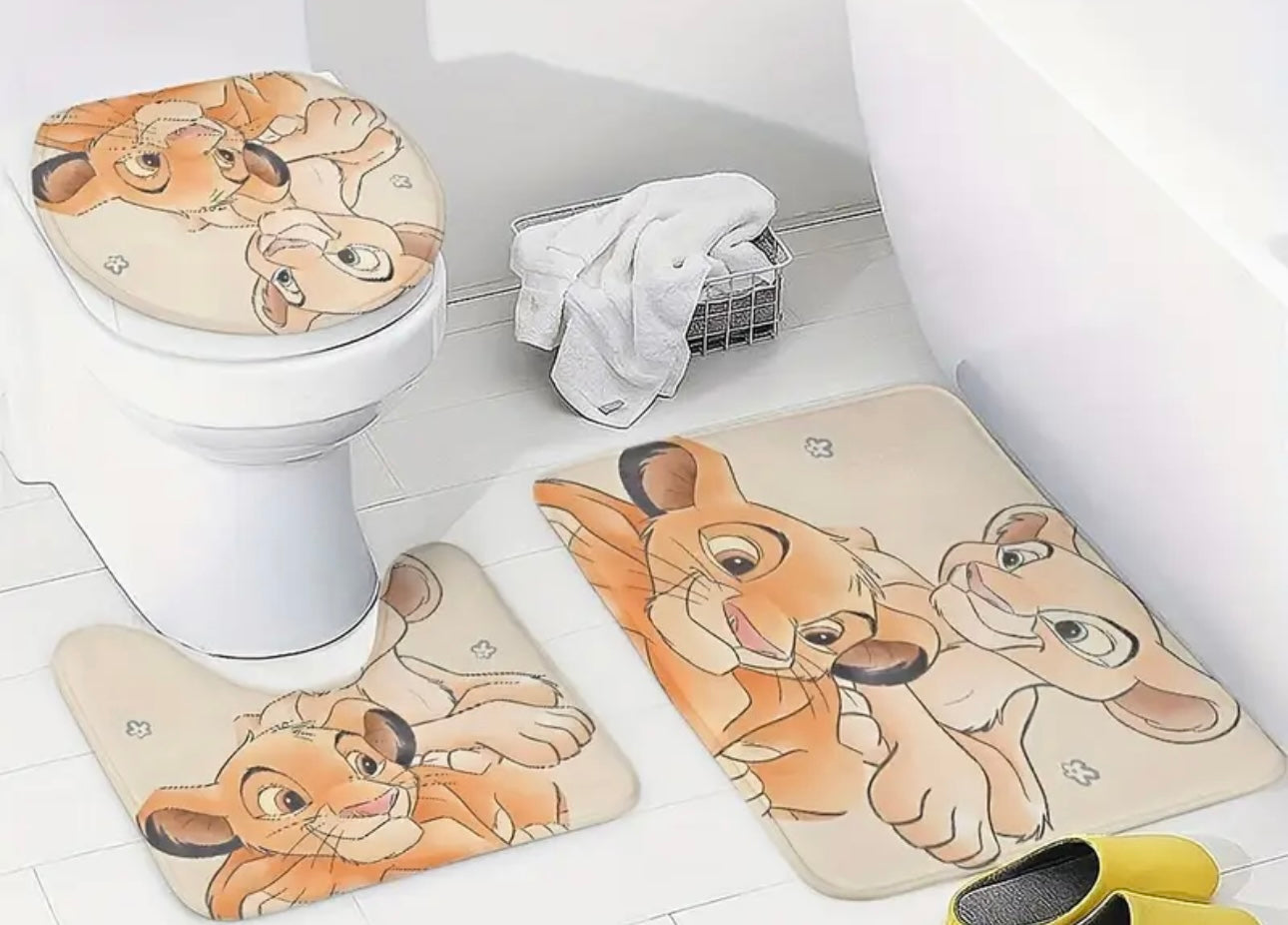 3pc lion king bathroom set