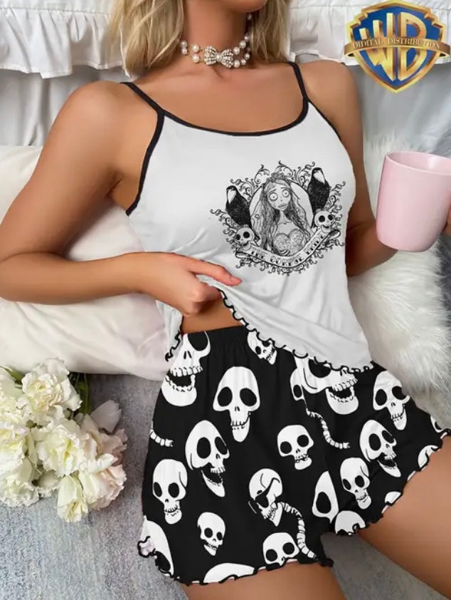 Zombie bride short set pyjamas