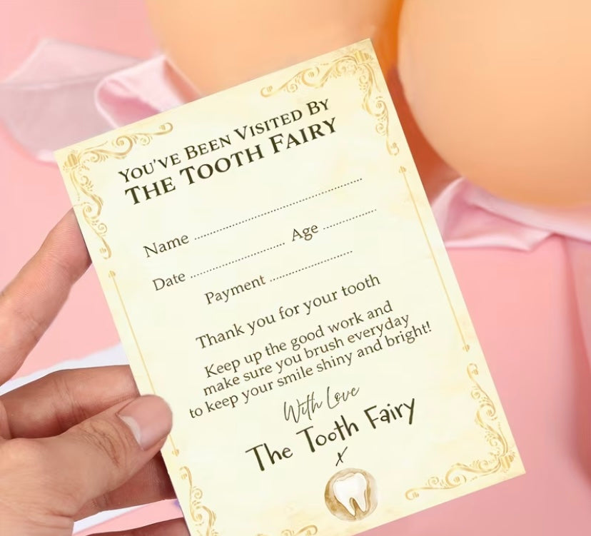 You been busted by the tooth fairy certificate pack of 15