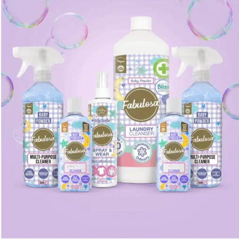 Fabulosa Baby Powder Cleaning Bundle 6pcs