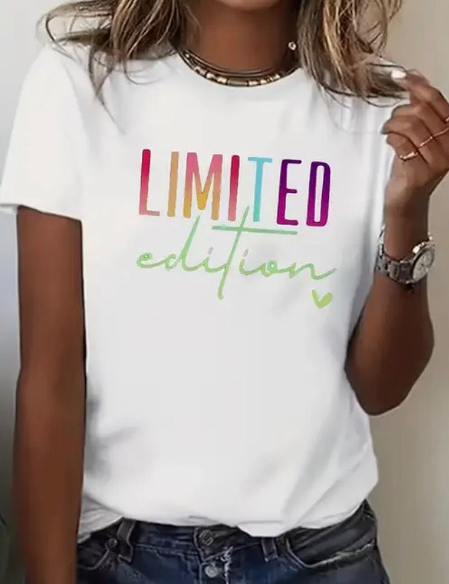Limited edition rainbow top