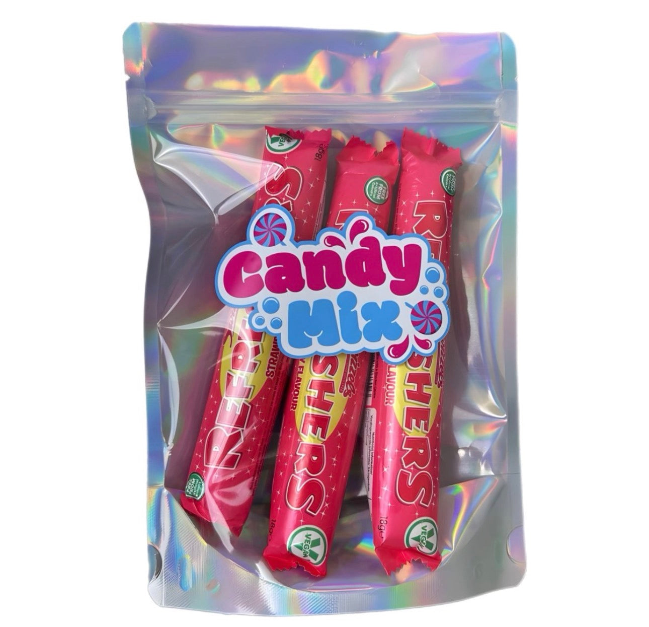 Freeze dried strawberry refreshers chew bar