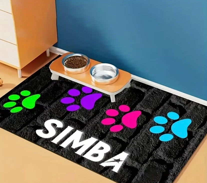 Personalised dog mat