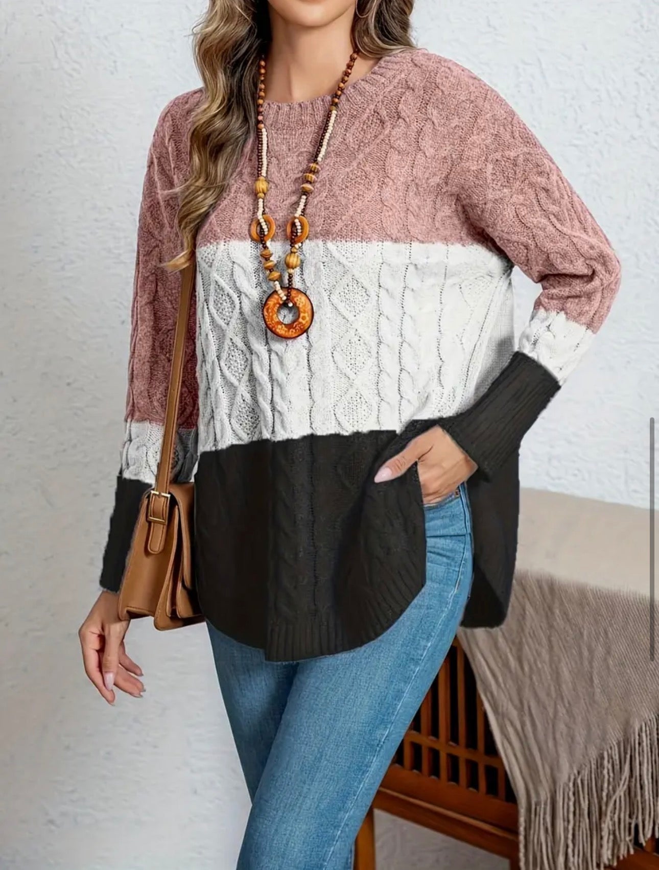 Plus Size stripped jumper