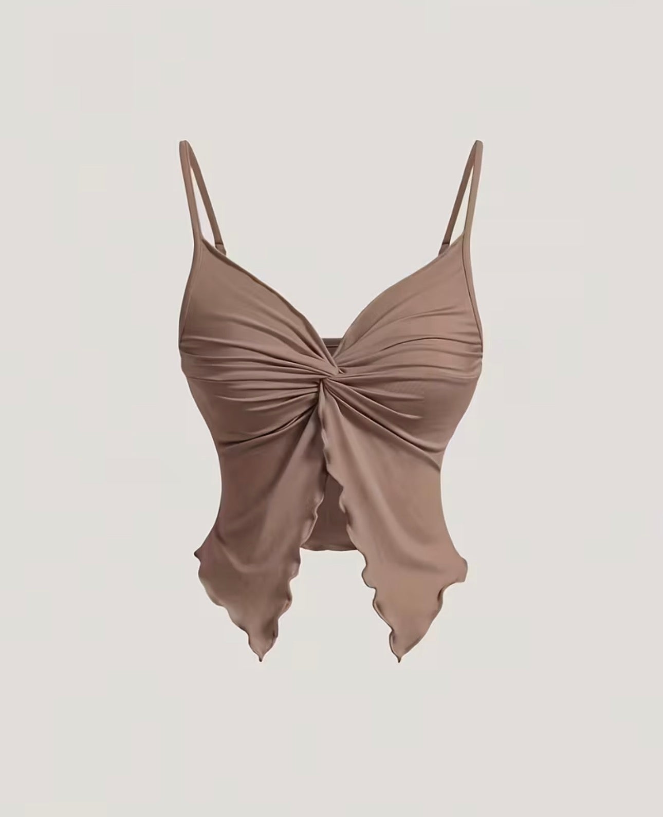 Brown vest top