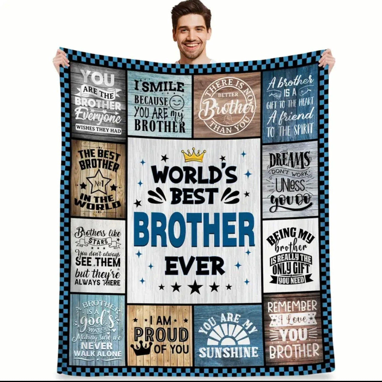 World best brother blanket