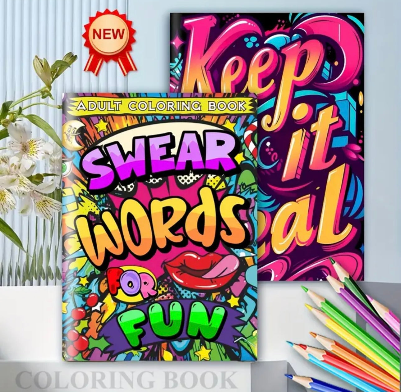 Adult Fun Quotes Mandala Coloring Book