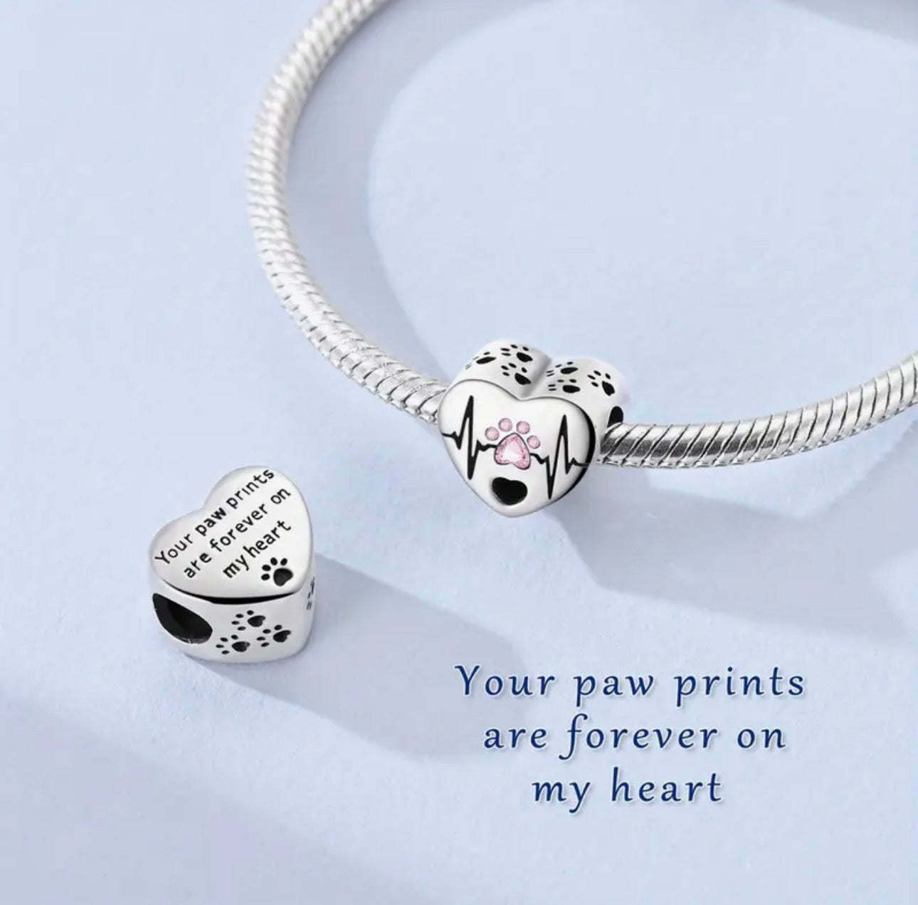 Forever in my heart for dog charm