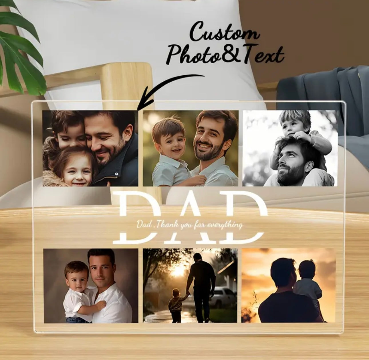 DAD Custom Acrylic Photo Plaque