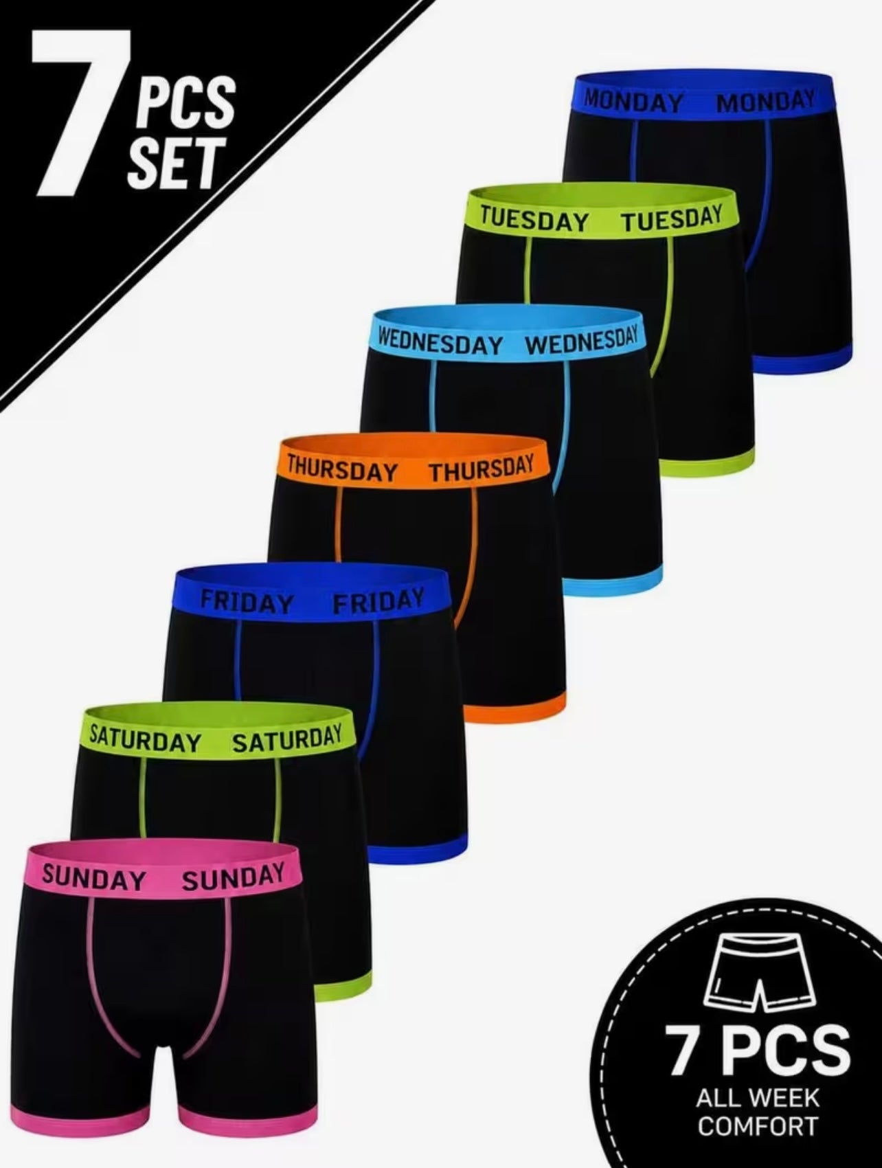 7 Days Of The Week Boxers
