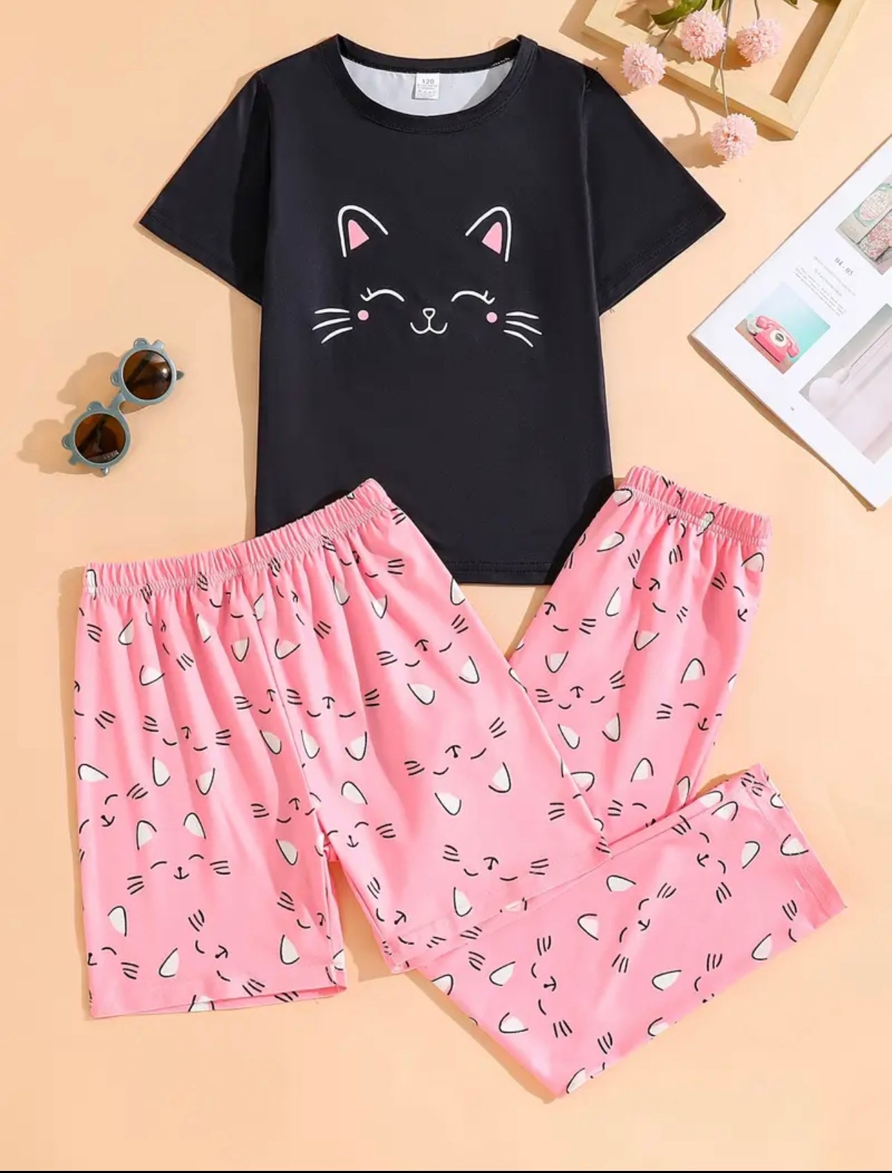 3pc cute girl pyjamas