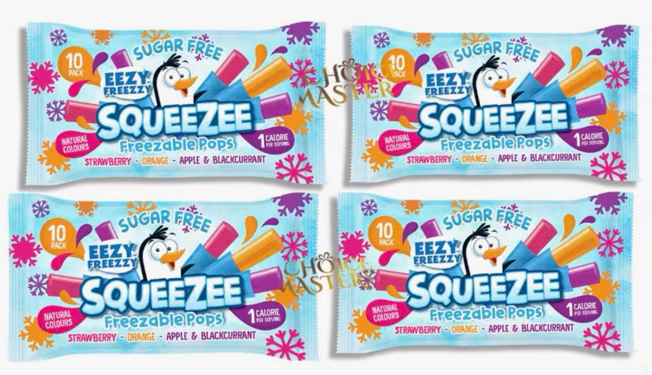 40 Sugar Free Squeezy Ice Lolly Pops