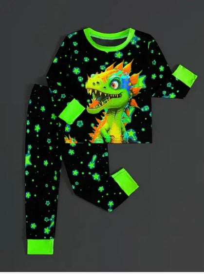 Dino glow in dark pyjamas