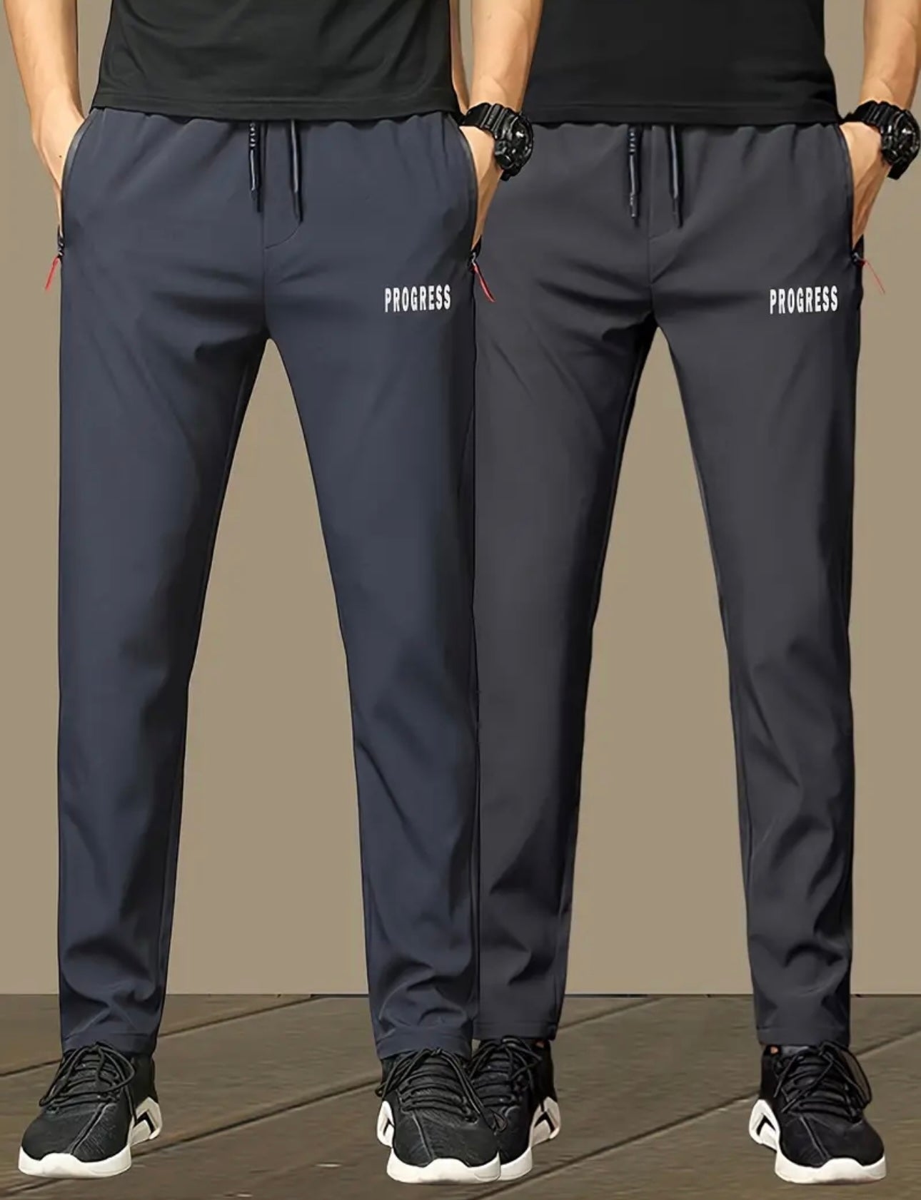 2pcs Men's Lightweight Joggers