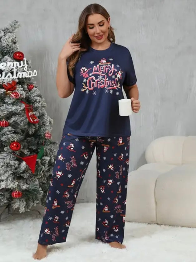 Plus size Christmas pyjamas