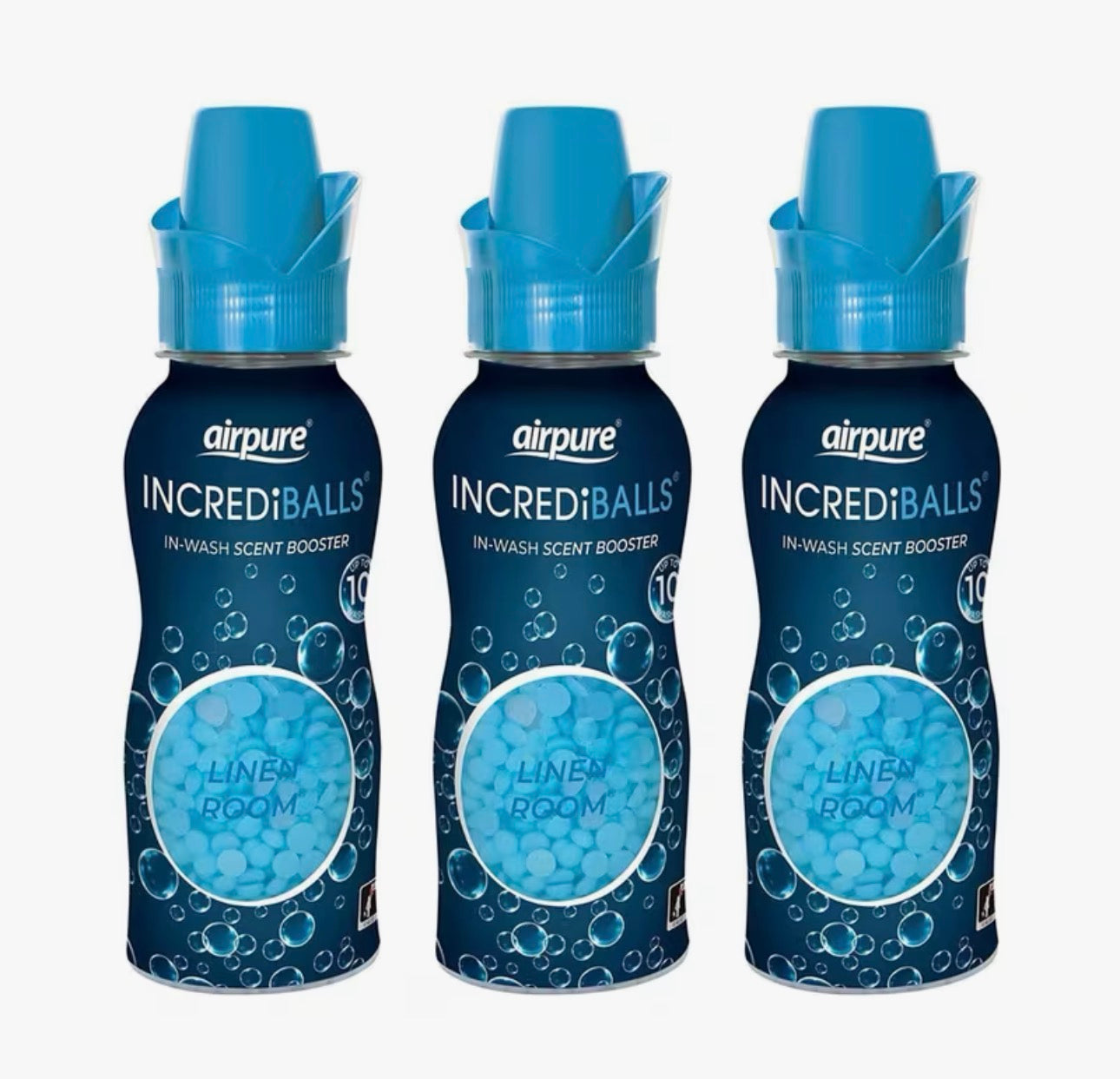 Pack of 3 Airpure Incrediballs In-wash Scent Booster Linen