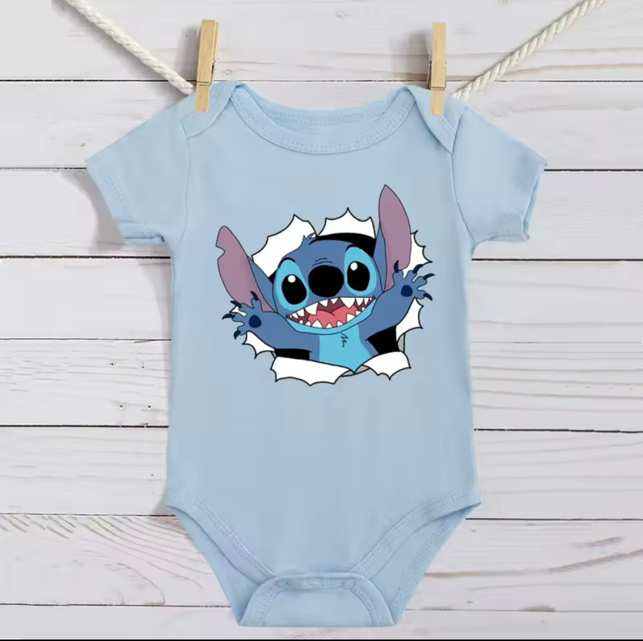 Stitch baby vest