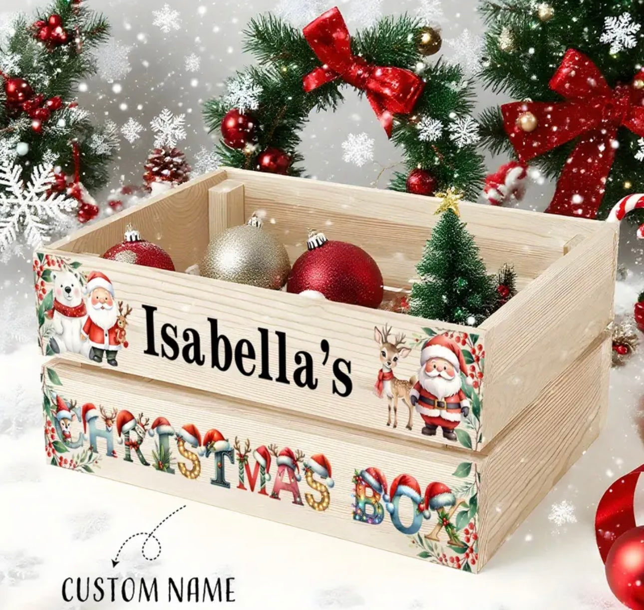 Customisable Christmas Crate