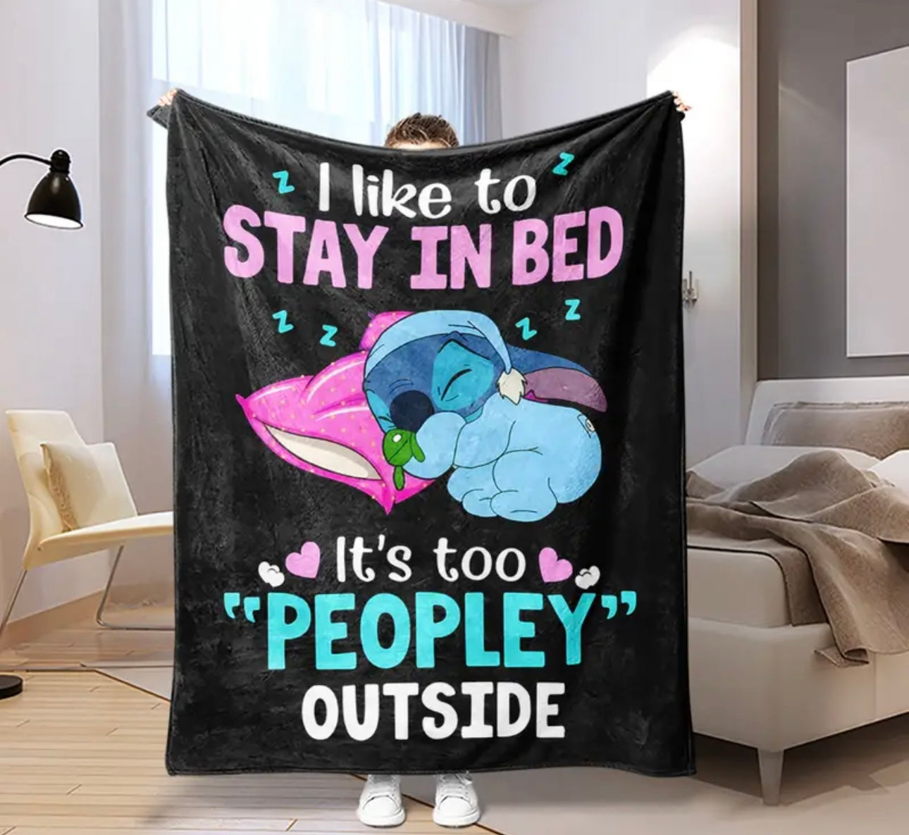 Stitch It’s To Peopley Outside Blanket 100x150cm
