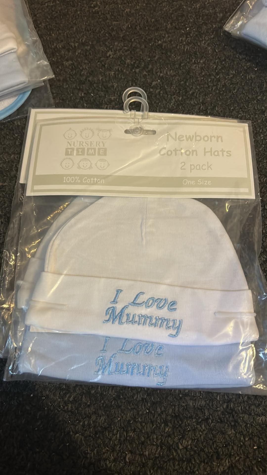 I Love Mummy 2 Pack Hats