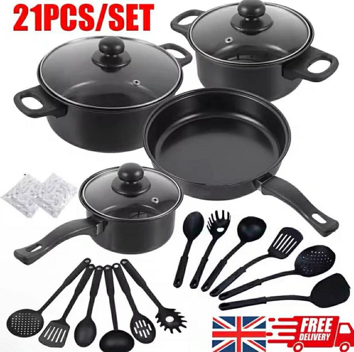 Non Stick 21pcs Cookware Set