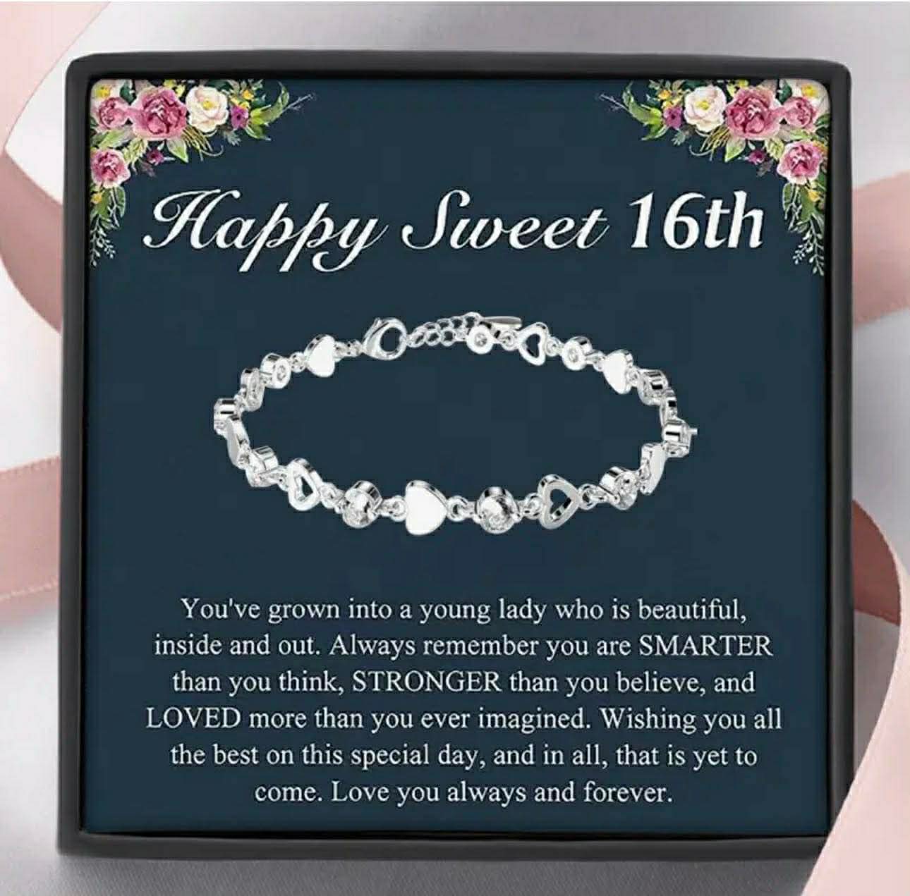 Happy Sweet 16th Birthday Bracelet